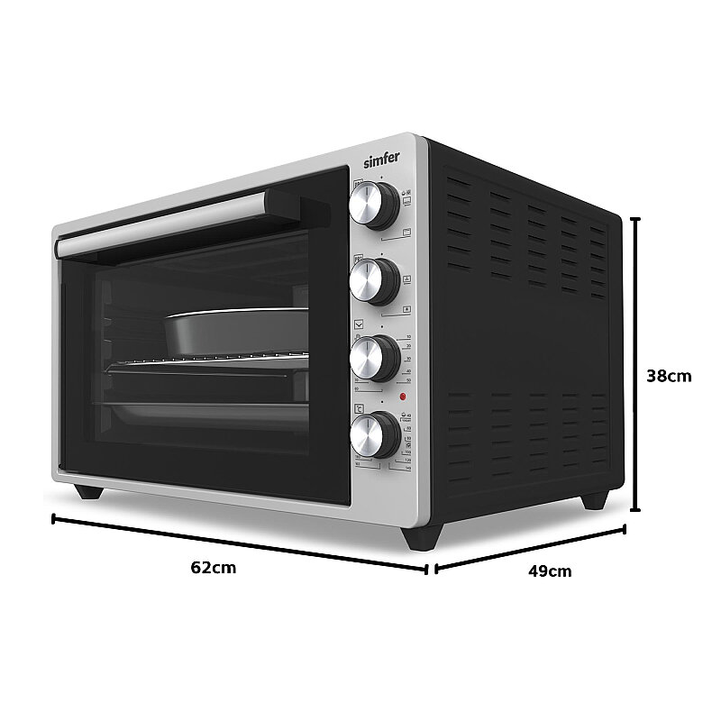 Simfer 7062 Beyaz 70 LT Turbo Fan Piliç Çevirme Mini/Midi Fırın - Multi Fonksiyon, Yoğurt Yapma, Buz Çözme & Çift Cam - 14
