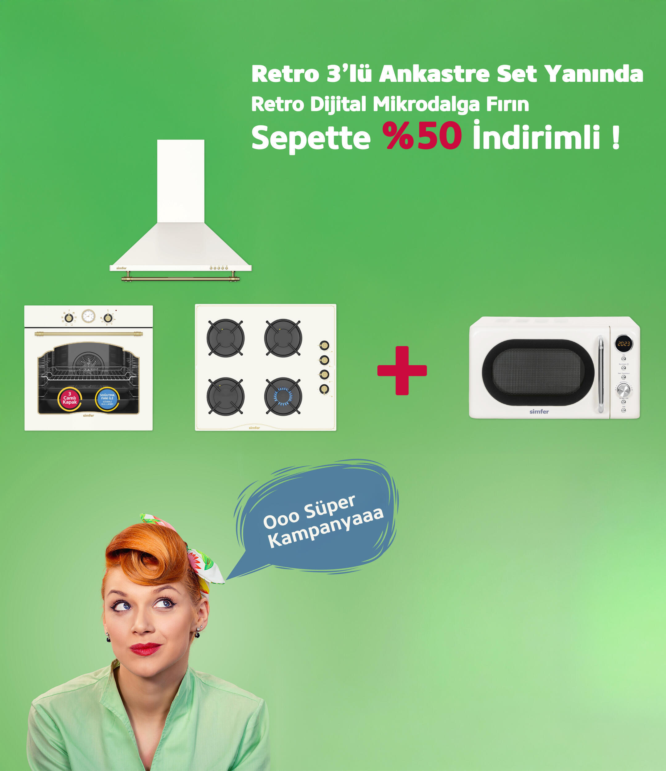 Retro Set Alana - Mikro Dalga 1999 TL