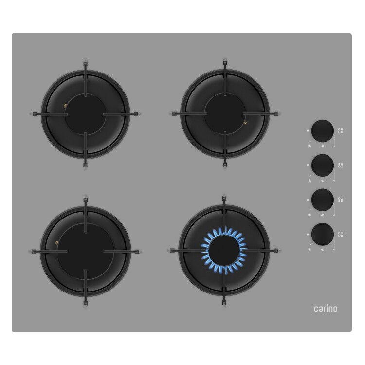 Carino 4 Fonksiyon Dijital Gri Power Turbo 2'li Cam Ocaklı Ankastre Set (Fırın+Ocak) - 3