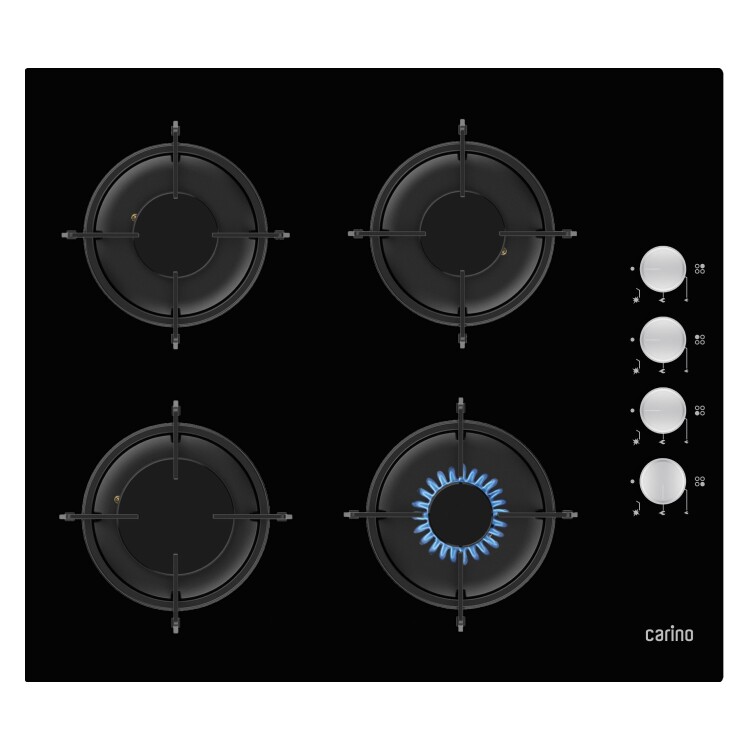 Carino 4 Fonksiyon Dijital Siyah Power Turbo 2'li Cam Ocaklı Ankastre Set (Fırın+Ocak) - 3