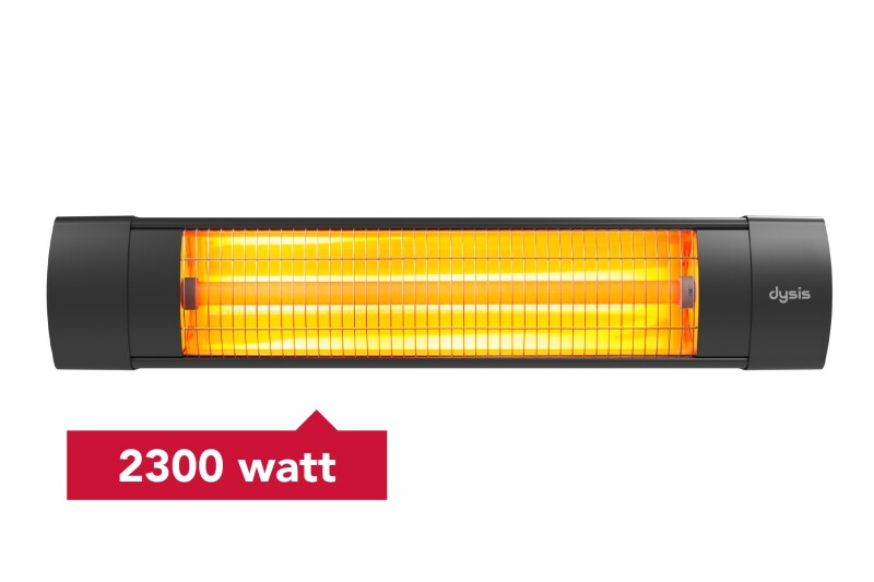Dysis HTR-7449 Siyah 2300W Yatay Thermal Infrared Isıtıcı - 1