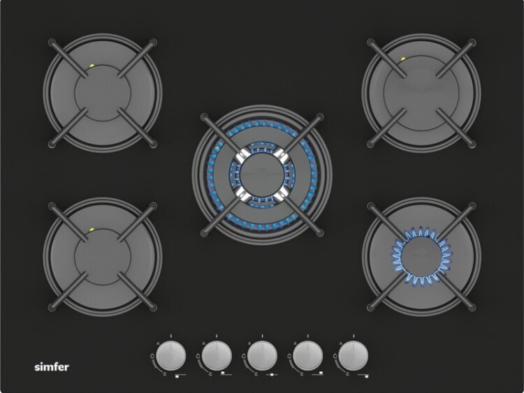 Simfer 0+10 Fonksiyon Steam Master Siyah 3'lü Ankastre Set ( 8244 Fırın - 3750 Ocak - 8738 Davlumbaz) - 3