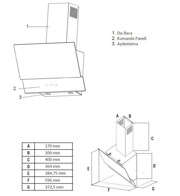 Simfer 0+3 Fonksiyon Dijital Gri PowerTurbo 3'lü Ankastre Set (Fırın+Ocak+Davlumbaz) - 9