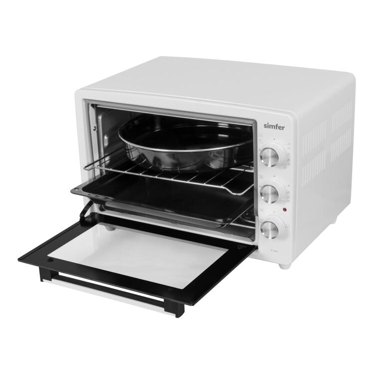 Simfer 3420 Beyaz 34 LT Statik Mini / Midi Fırın - 4 Fonksiyon, Programlanabilir Pişirme & Isı Kontrol Sistem - 4