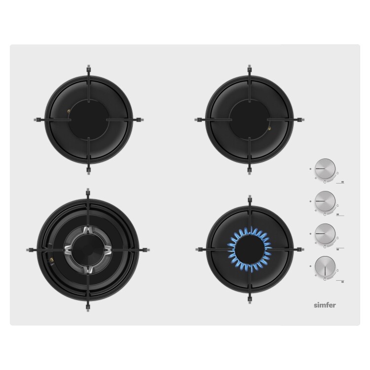 Simfer 3658 3+1 Wok Gözlü 65 Cm Cam Ankastre Ocak - SİMFER