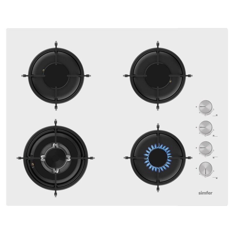 Simfer 3658 3+1 Wok Gözlü 65 Cm Cam Ankastre Ocak - 1