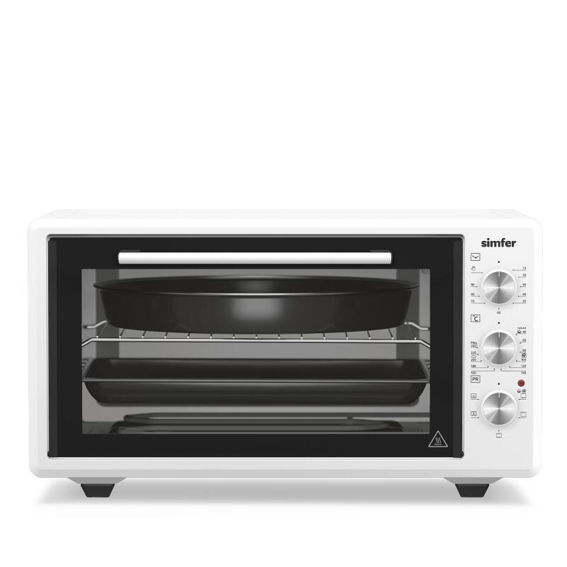 Simfer 4546 Beyaz 45 LT Turbo Fan Mini / Midi Fırın - 6 Fonksiyon, Yoğurt Yapma & Buz Çözme Özellikli - 2
