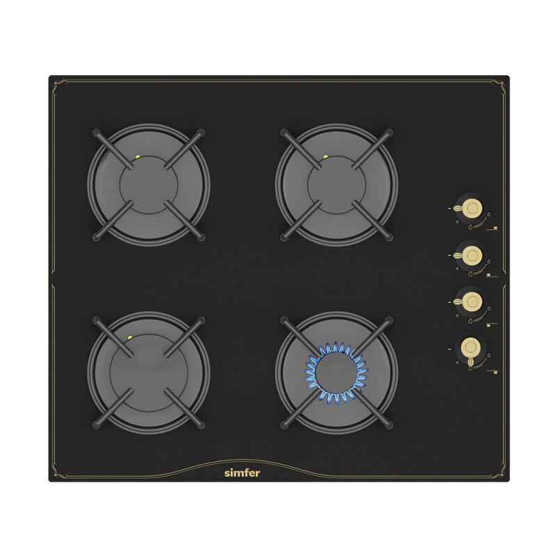 Simfer 8 Fonksiyon Retro Siyah Multi Turbo 2'li Ankastre Set (7349 Fırın + 3325 Ocak) - 3