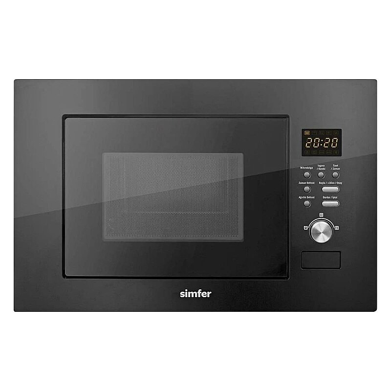Simfer 8215 0+9 Fonk. Airfry Siyah Cam Ankastre Fırın Dijital + 2320 Siyah 23 LT Mikrodalga Fırın - 8
