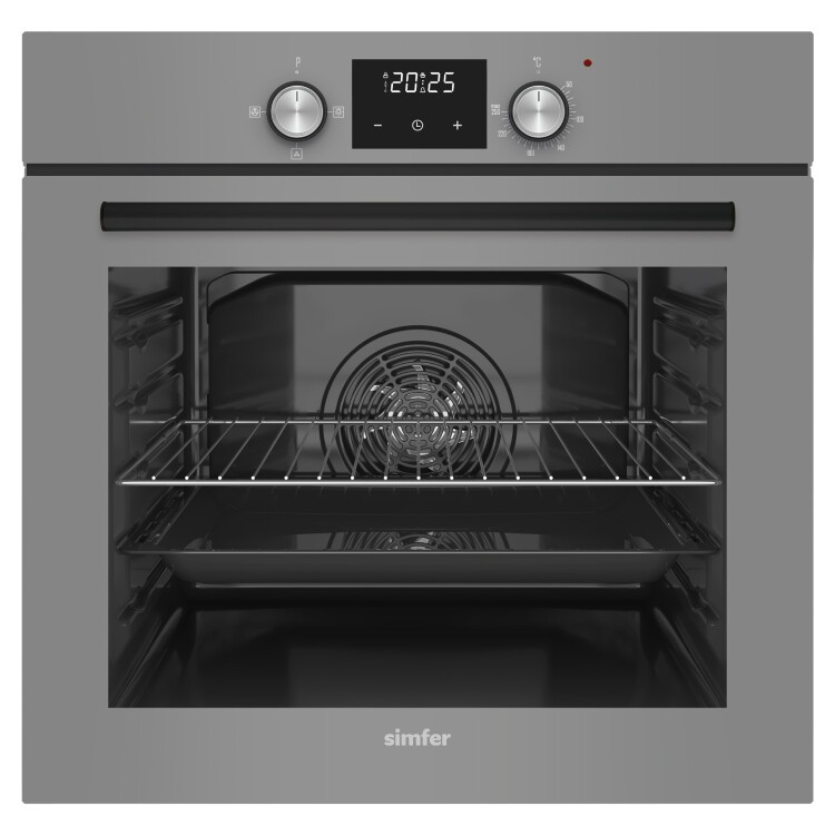 Simfer 8243 0+3 Fonksiyon Dijital Gri PowerTurbo 3'lü Ankastre Fırın - SİMFER