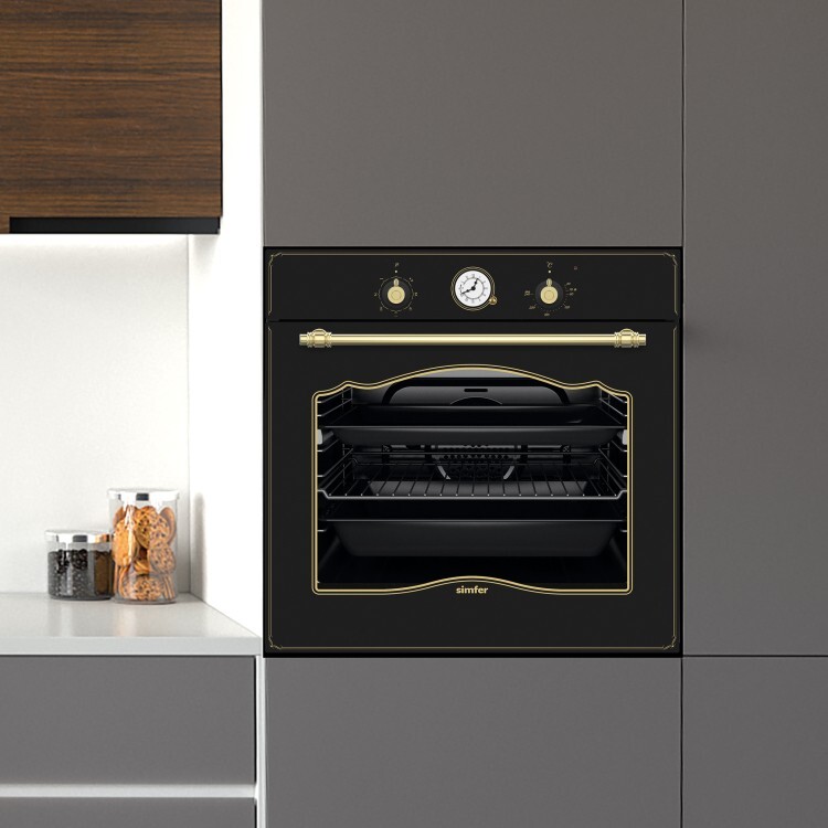 Simfer 8257 Siyah 8 Fonksiyon Ankastre Multi Turbo Fırın - 2