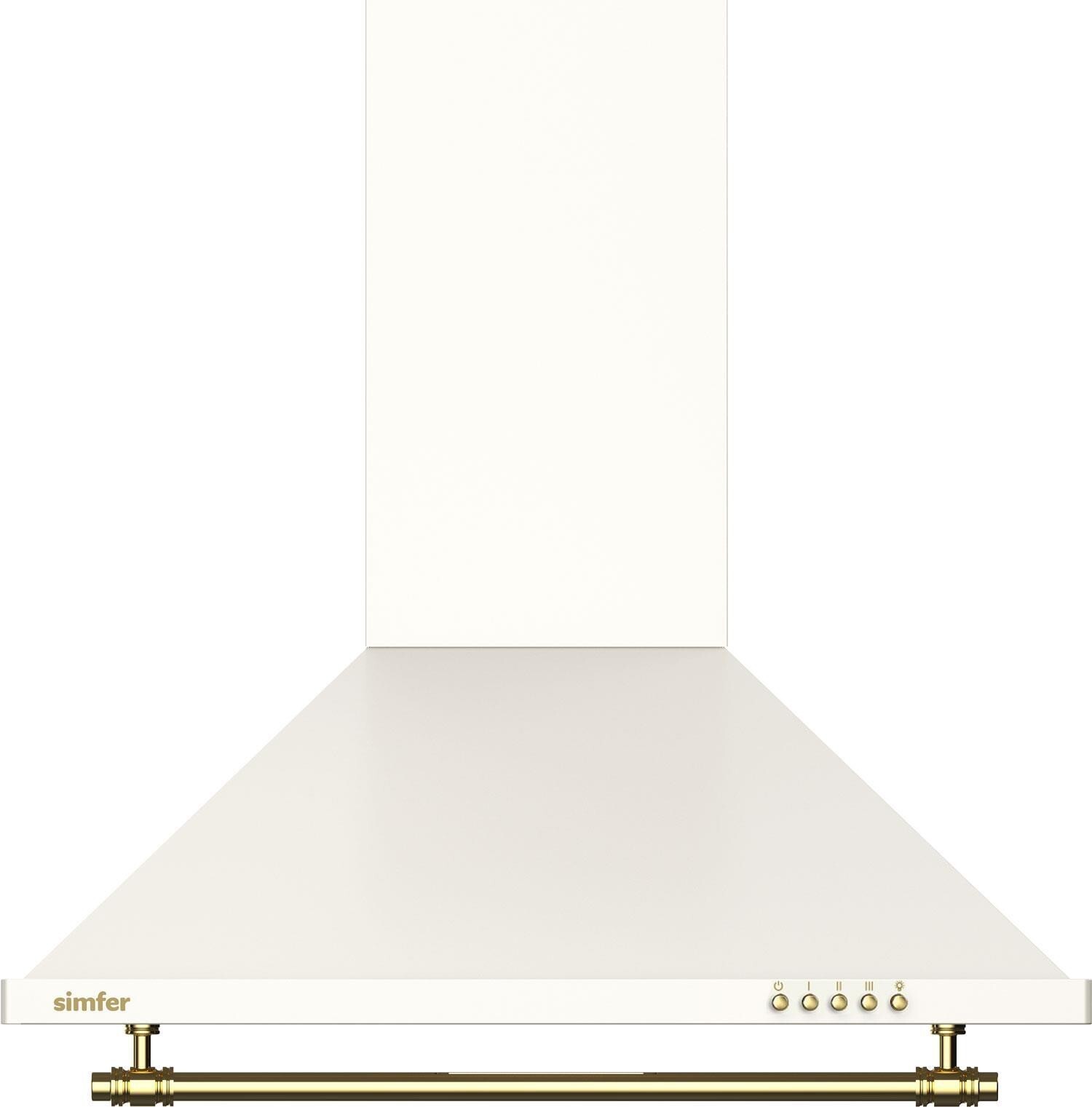 Simfer 8716 60CM Retro Bej Push Button Piramit Davlumbaz