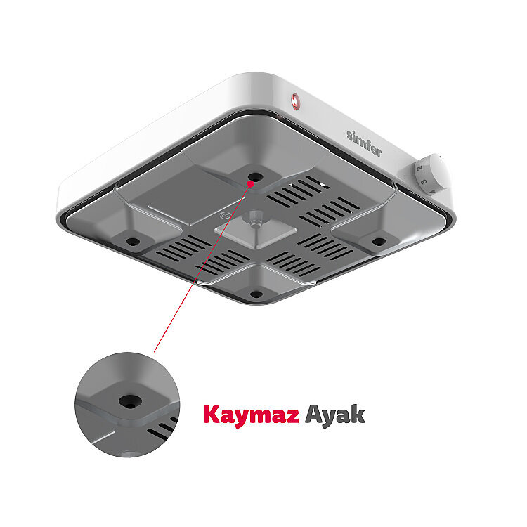 Simfer HP1500W Beyaz Hot Plate Tek Gözü Elektrikli Ocak (Çift Emniyetli Termostat , 1500W Krom Çember) - 3