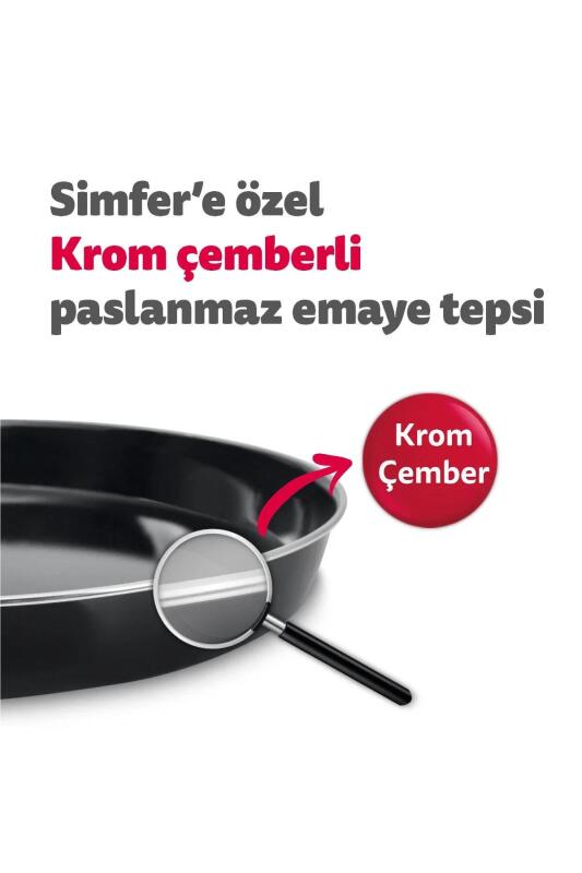 Simfer 3495 Retro Bej 34 LT Statik Mini / Midi Fırın - 4 Fonksiyon, Programlanabilir Pişirme & Isı Kontrol - 8