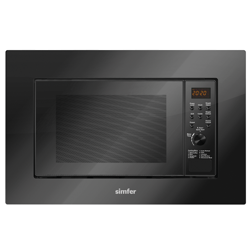 Simfer 2350 23Litre Full Ankastre Mikrodalga Fırın Siyah - 1