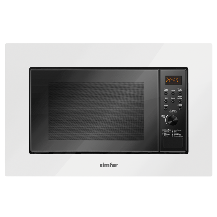 Simfer 2360 23Litre Full Ankastre Mikrodalga Fırın Beyaz - SİMFER