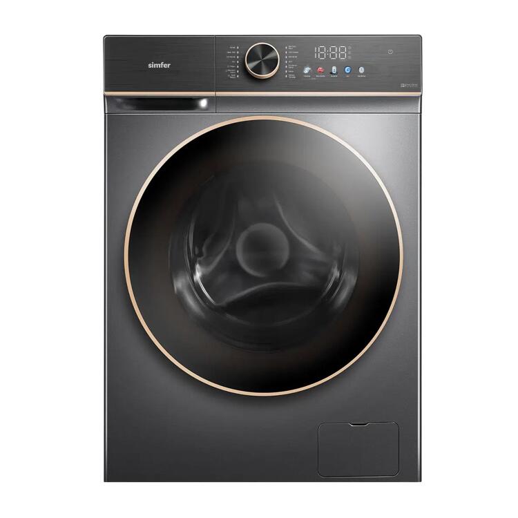 Simfer 1022 G 1200Devir 10Kg Solo Çamaşır Makinesi Gri-Bakır - Simfer