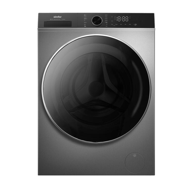 Simfer 1042 G 1400Devir 10Kg Solo Çamaşır Makinesi Gri - Simfer