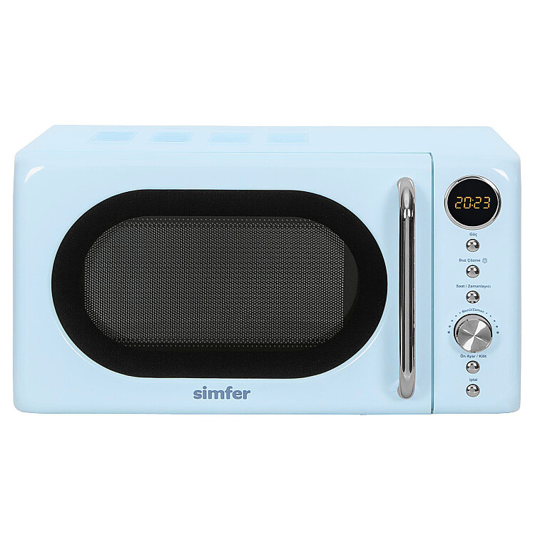Simfer 4606 20Litre Retro Mikrodalga Fırın Dijital Mavi - SİMFER
