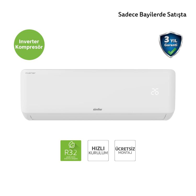 Simfer Split Klima A ++ Inverter 12.000 Btu R32 - 