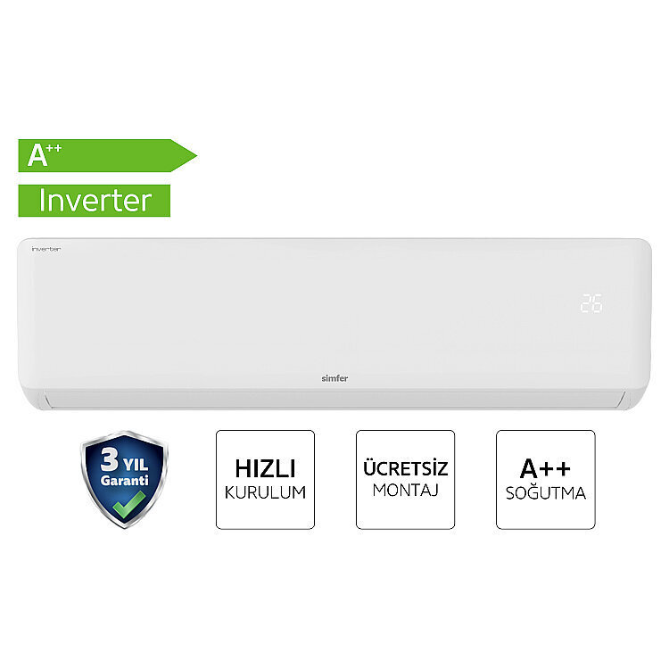 Simfer Split Klima A ++ Inverter 18.000 Btu R32 - SİMFER