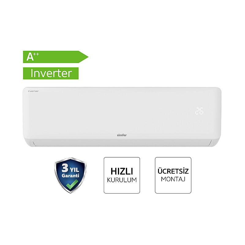 Simfer Split Klima A ++ Inverter 9.000 Btu R32 - 1