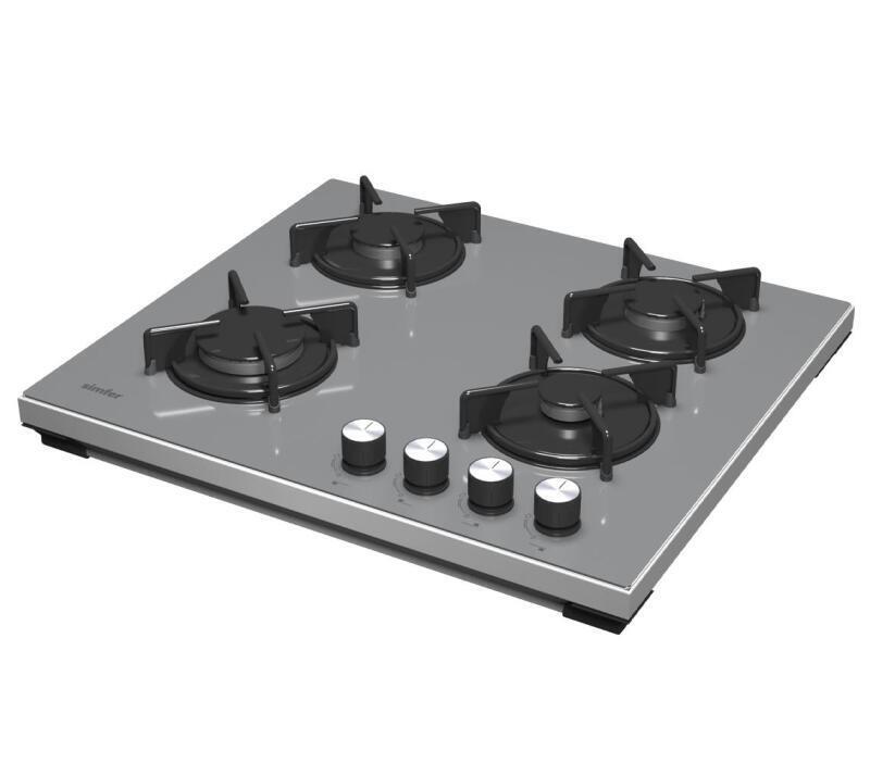 Simfer 3049N Set Üstü Gri Cam Ocak Emaye Izgara 4G